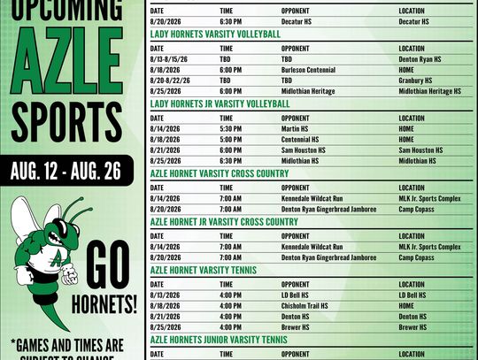 A look ahead at sports
