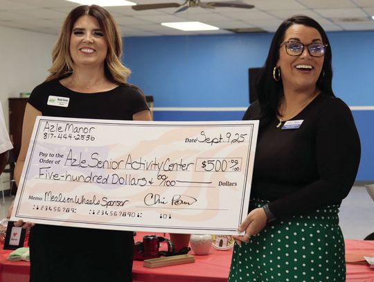 Azle Manor sponsors meals for seniors
