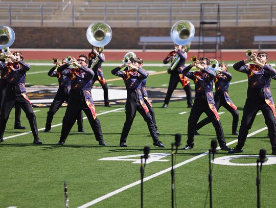 Azle Marching Green Pride earns straight 1s at UIL Region Contest