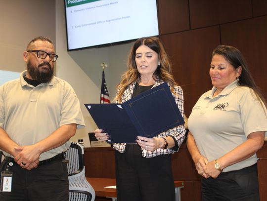 City honors 2 officers during Code Enforcement Officer Appreciation Month