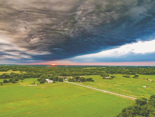 Drone shot captured at ‘just the right time’