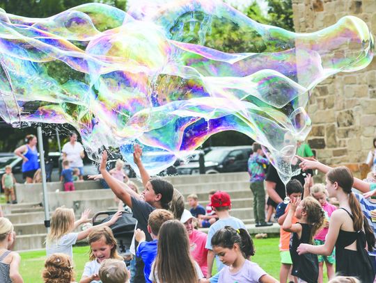 Excitement bubbles over