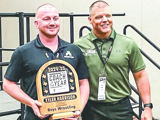 Harrison named THSCA Wrestling Coach of the Year