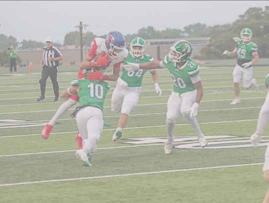 King Stephens breaks out into the open, picking up a big chunk of his 172 yards.