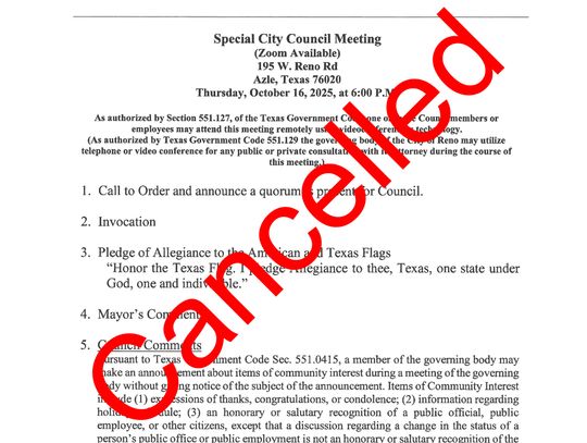 Reno council meeting twice canceled