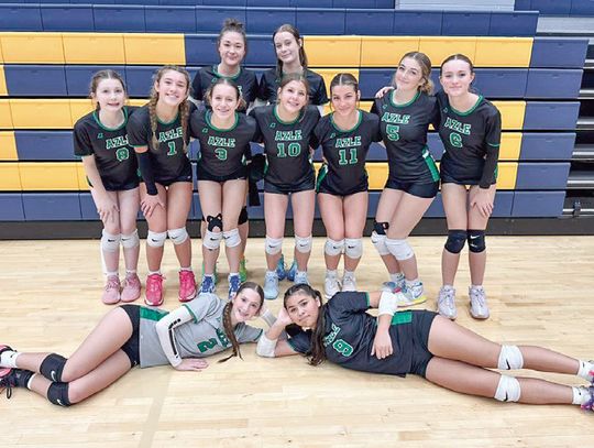 The Azle volleyball ninth grade A squad places second in tournament