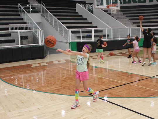 Young players hit the court at Azle girls’ basketball camp