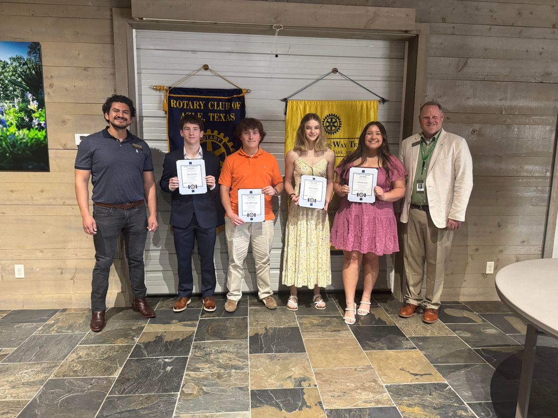 4 AHS seniors honored at March Rotary meeting