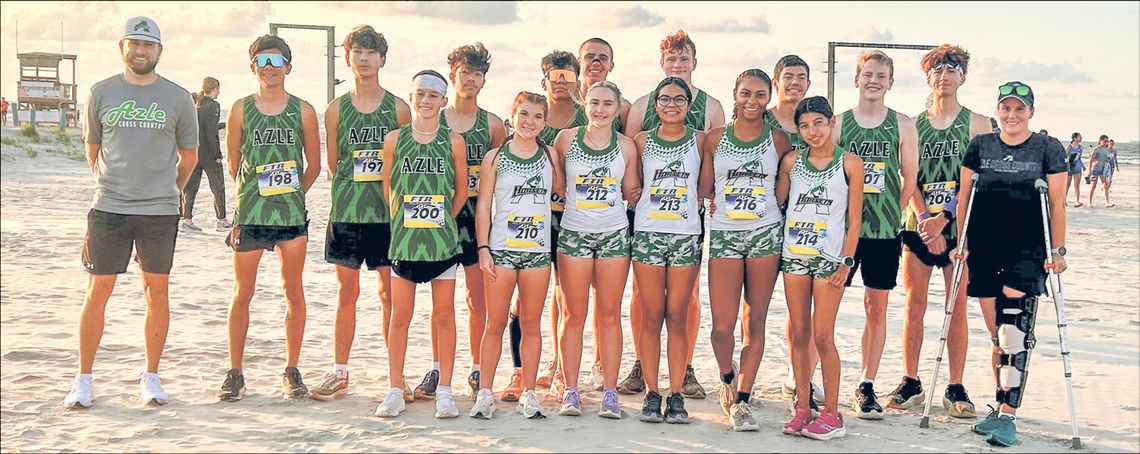 Azle boys and girls were runners-up at the Galveston Beach Run