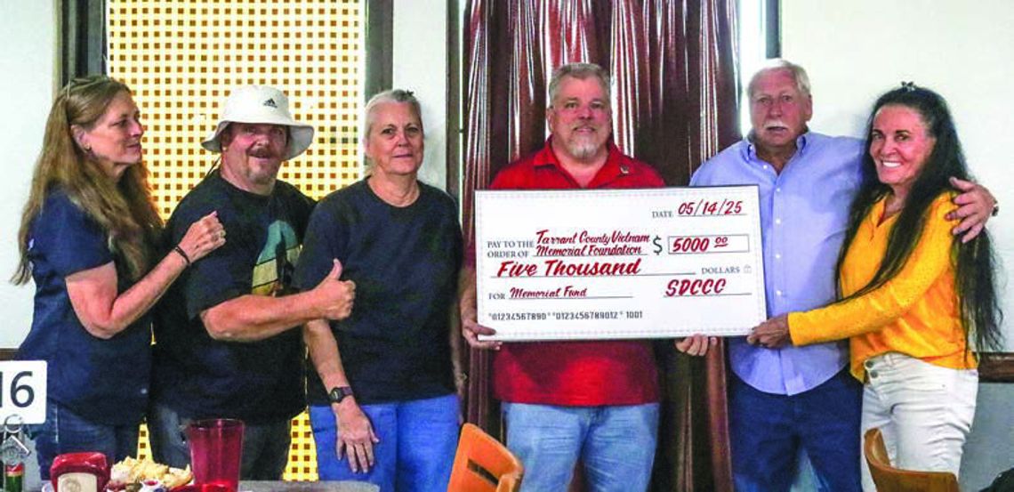 Azle car club contributes to Vietnam veterans memorial