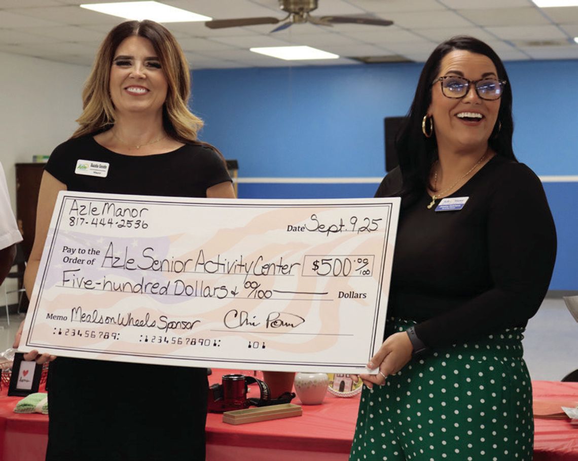 Azle Manor sponsors meals for seniors