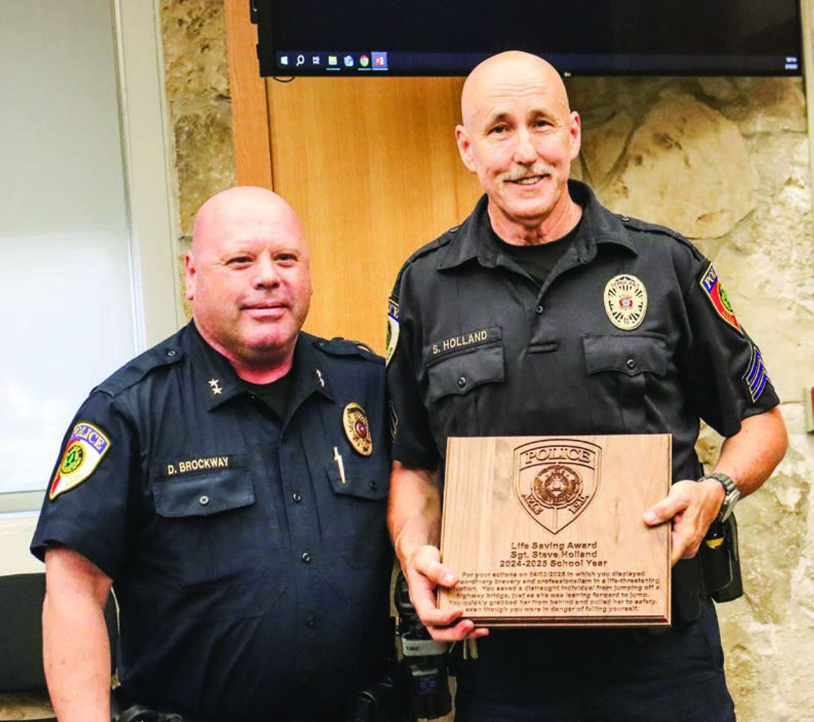 Azle officer honored with Life Saving Award