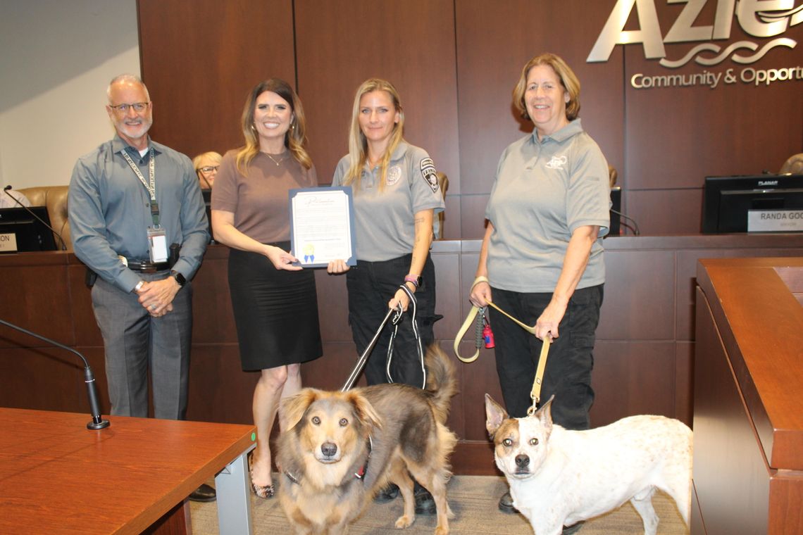 City honors animal shelter, municipal court with proclamations