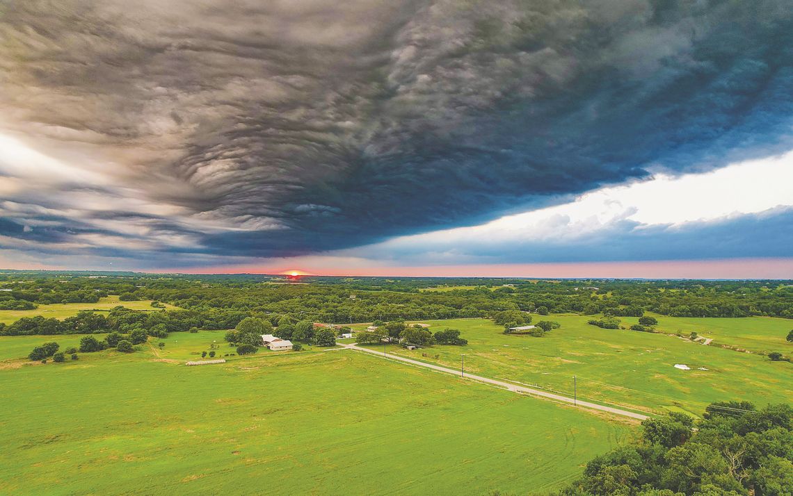 Drone shot captured at ‘just the right time’