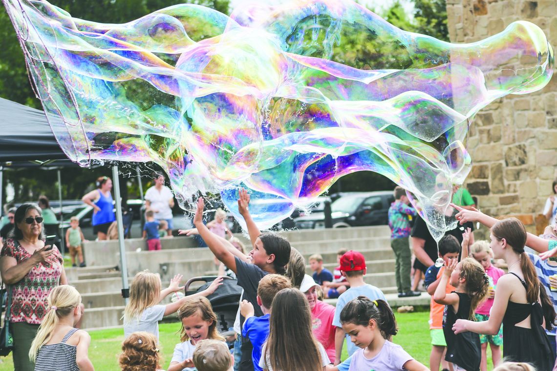Excitement bubbles over