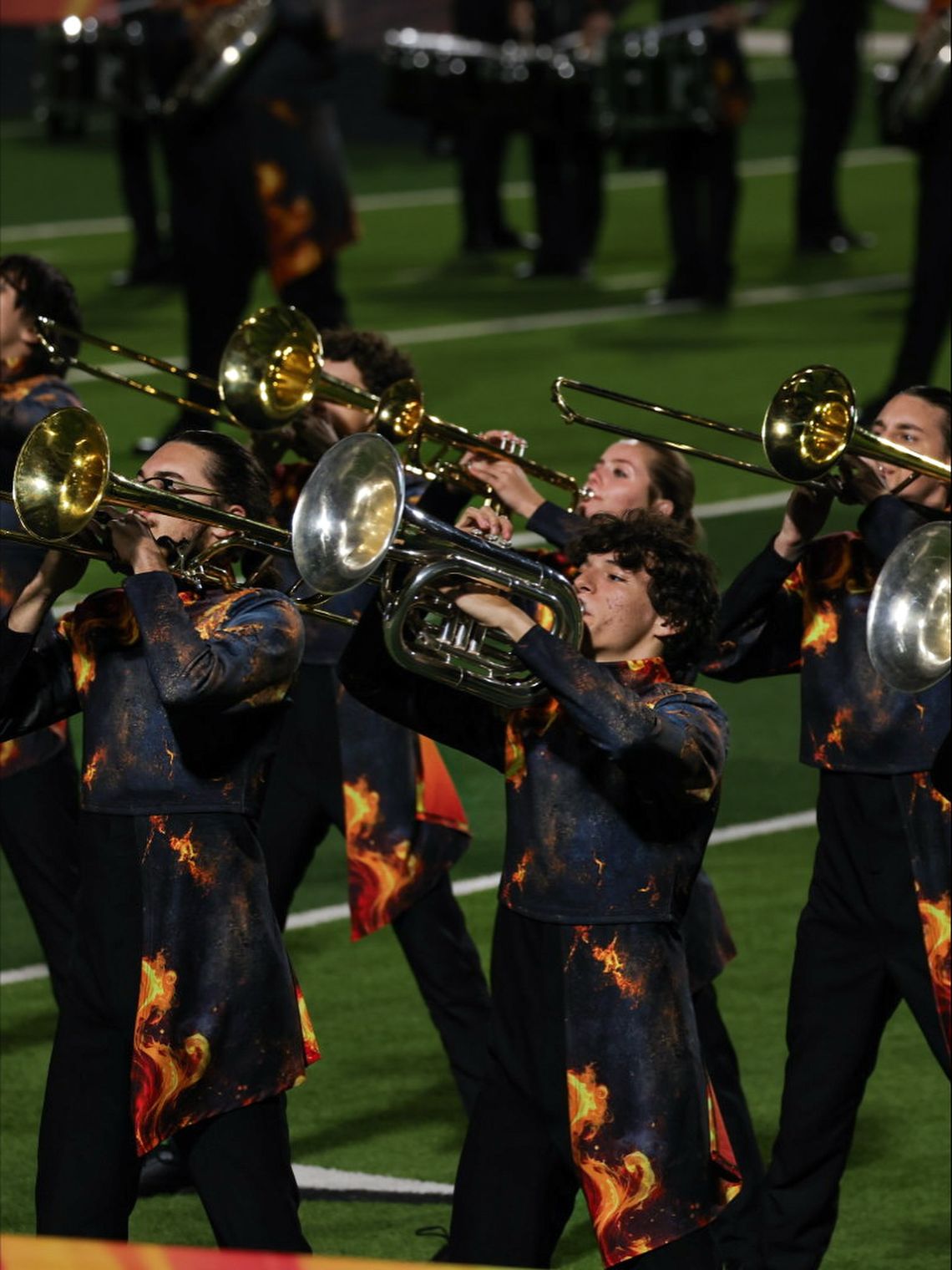 Marching Green Pride finishes 7th at area contest