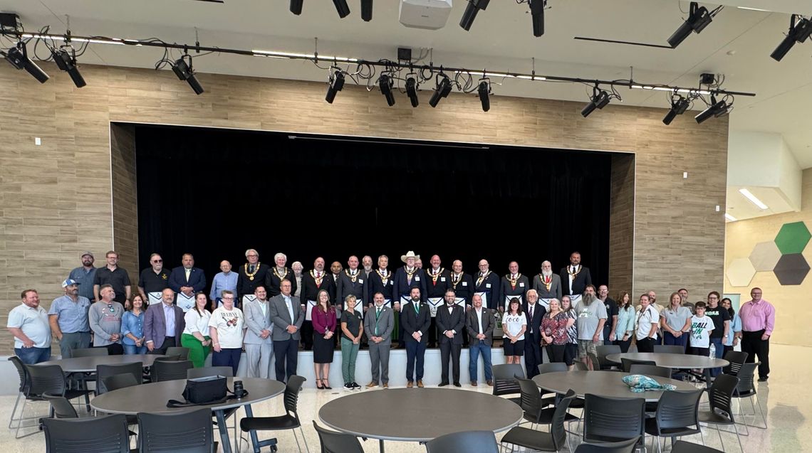 Masonic ceremony signals opening of new campus