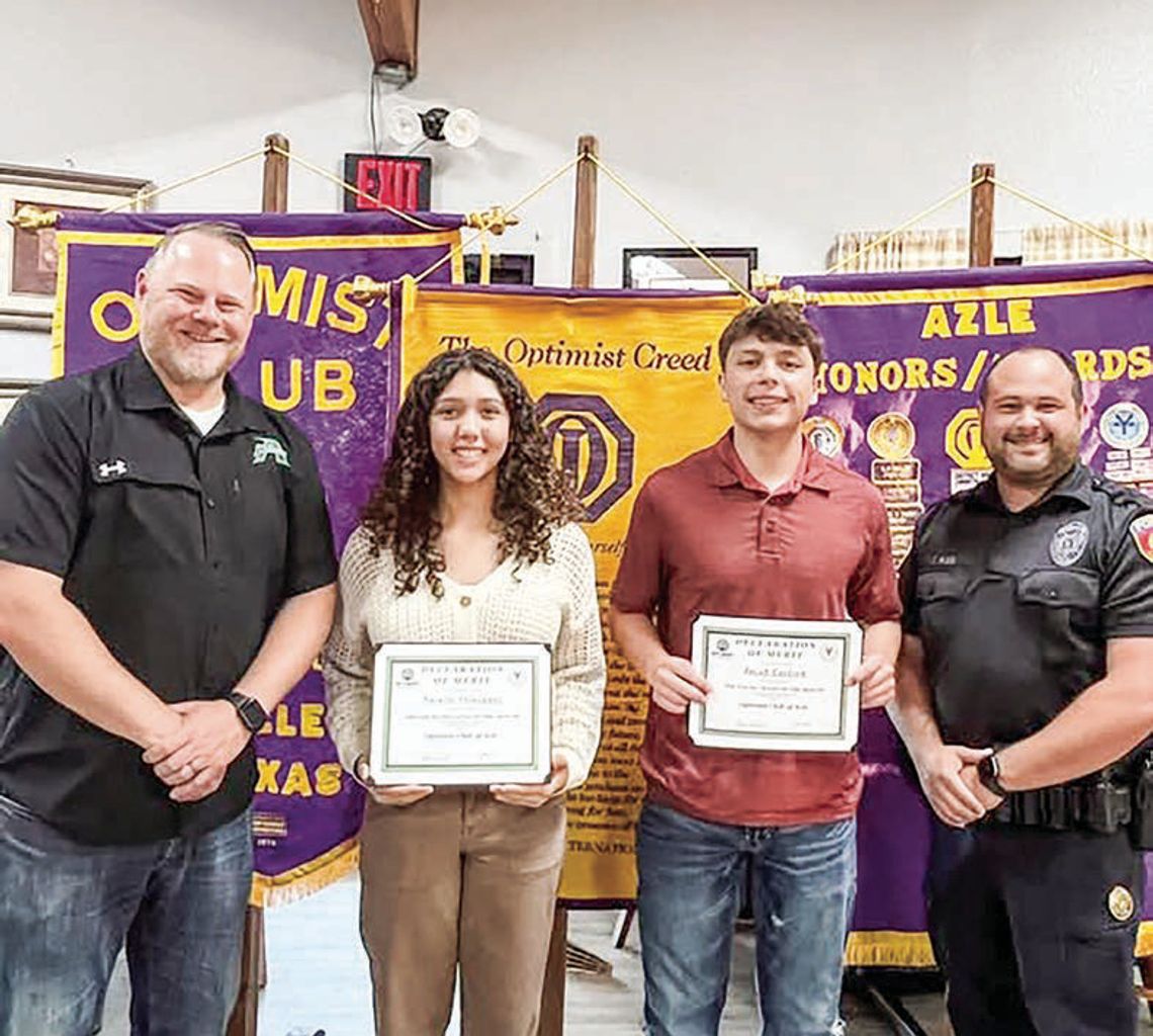 May Young Texan, Tex-Anne honored by Optimists