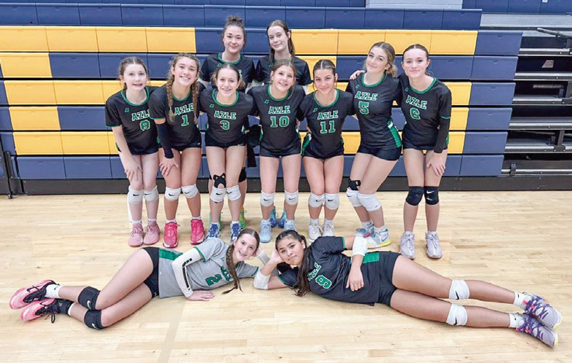 The Azle volleyball ninth grade A squad places second in tournament