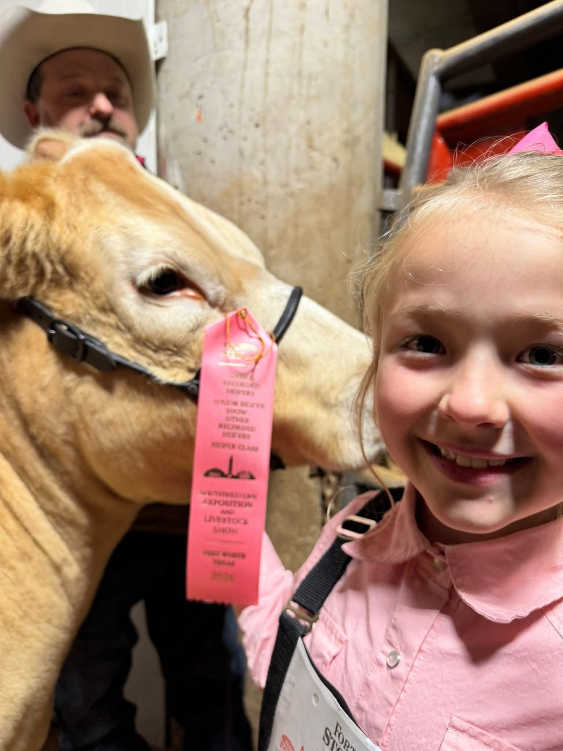 Third grader holds her own at stock show