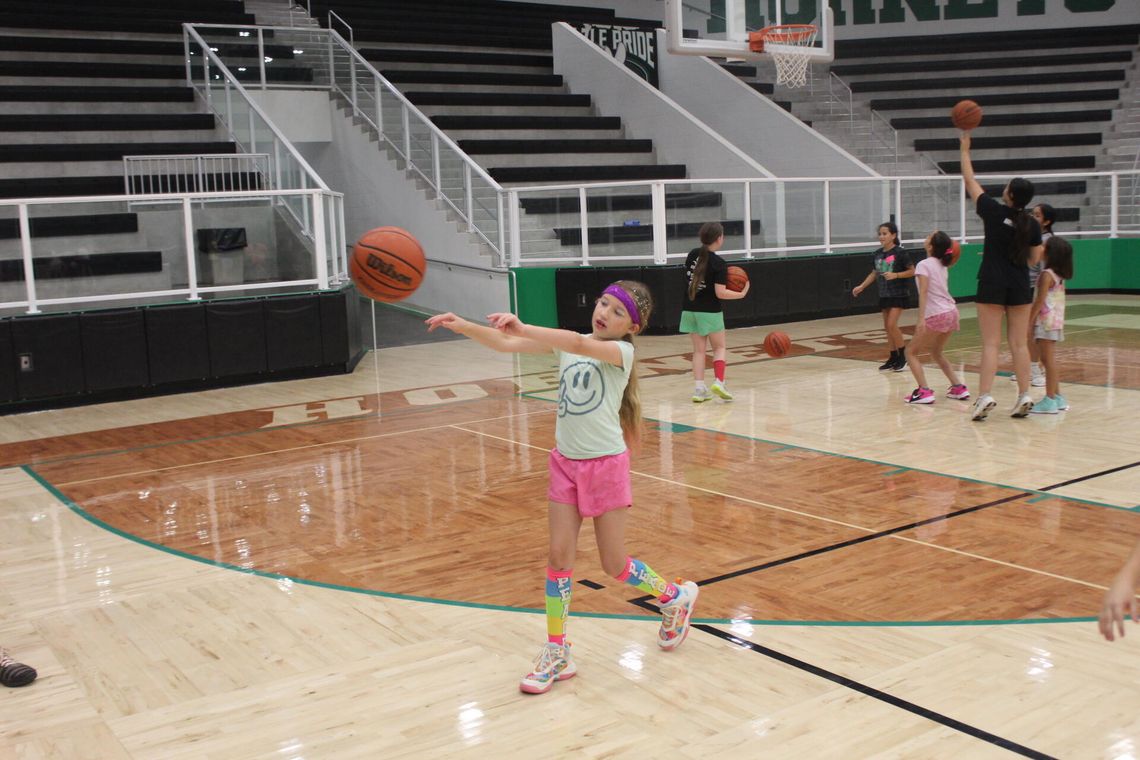 Young players hit the court at Azle girls’ basketball camp